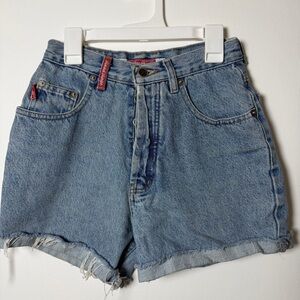 Road Rags Vintage High Waisted Denim Jean Shorts Womens